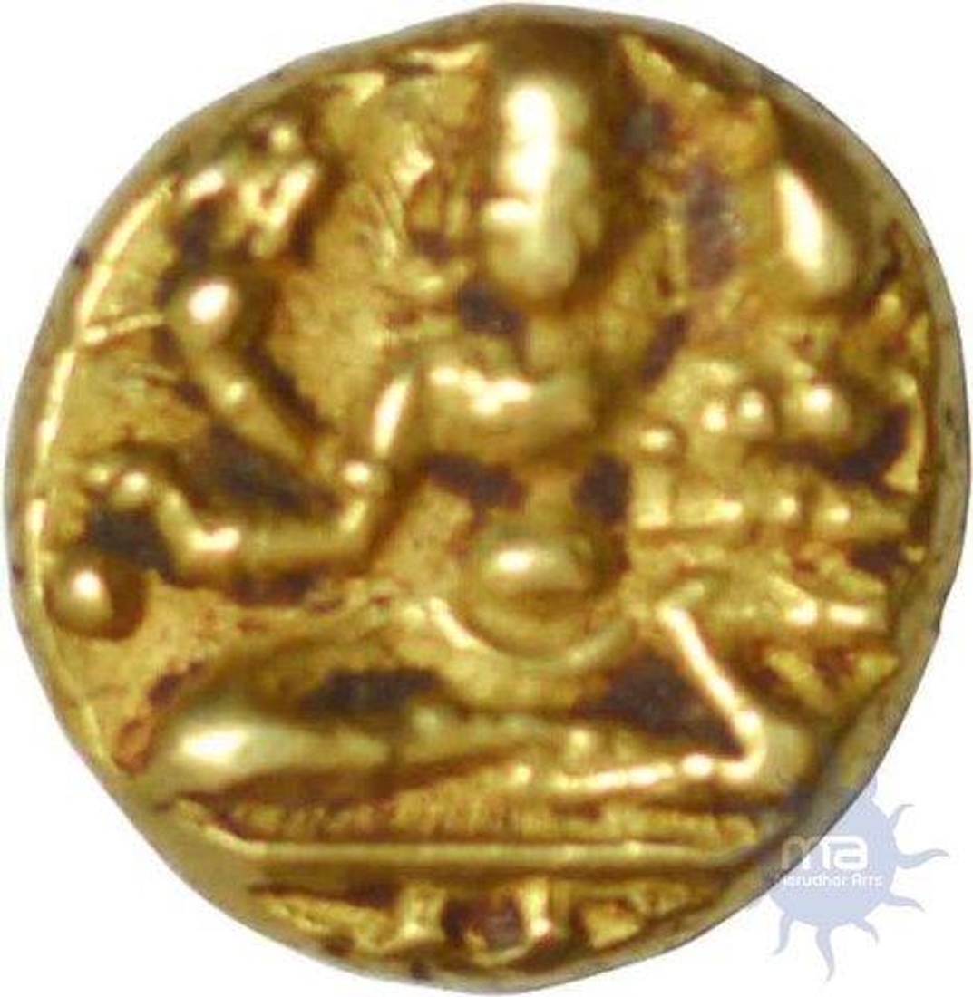 Half Gold Varaha of Vijayanagara Empire of Harihara II.