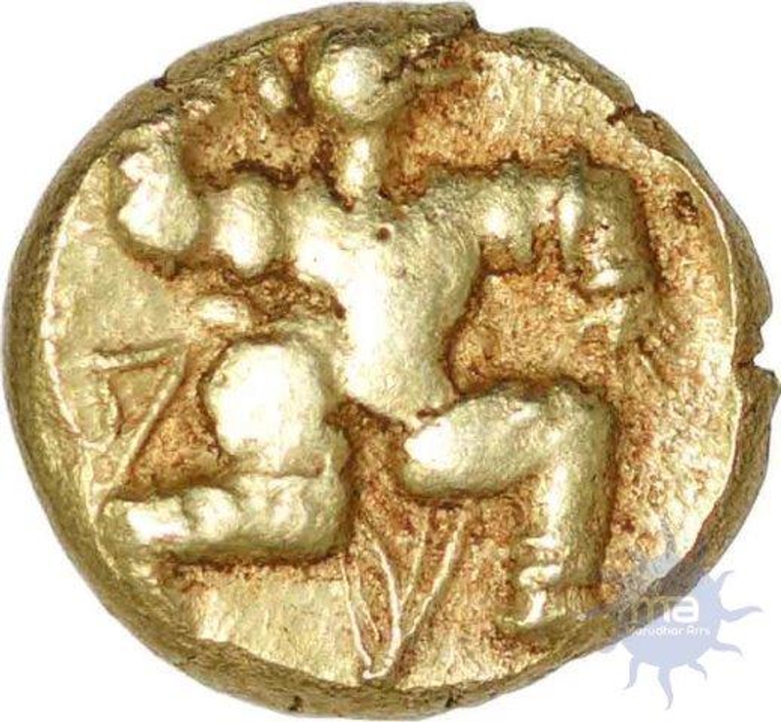 Gold Varaha Coin of Harihara Raya Iof Vijayanagara Empire.