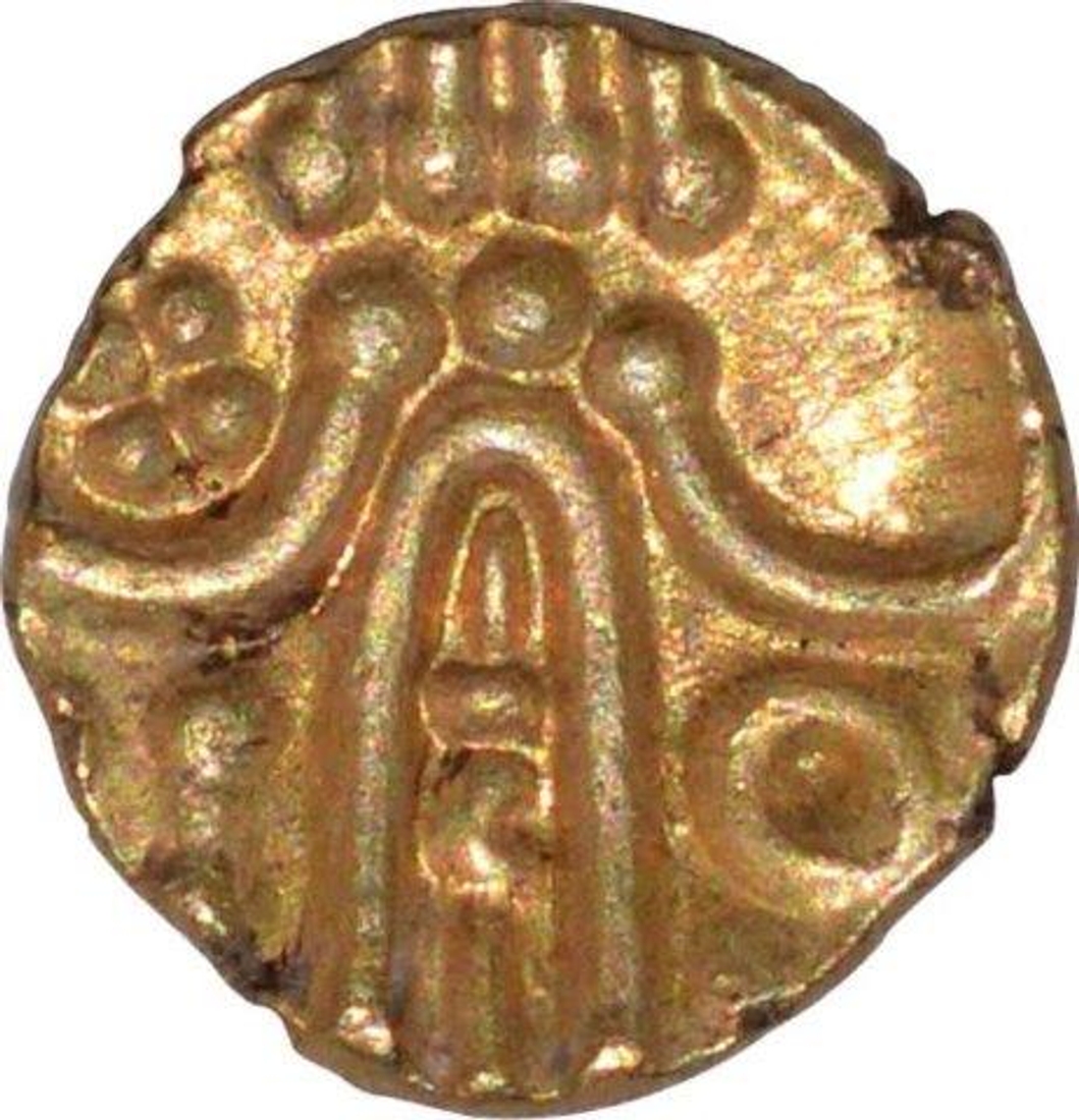 Gold Fanam Coin of Srirangaraya III of Vijayanagara Empire.