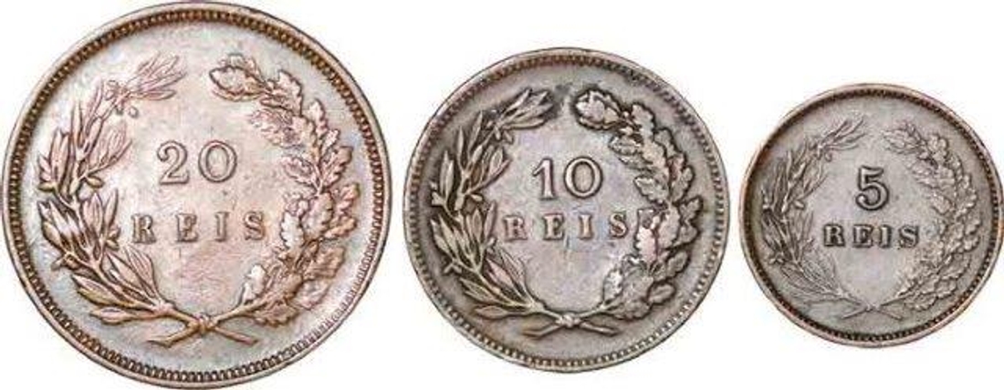 Copper Reis  Coins of Indo Portuguese.