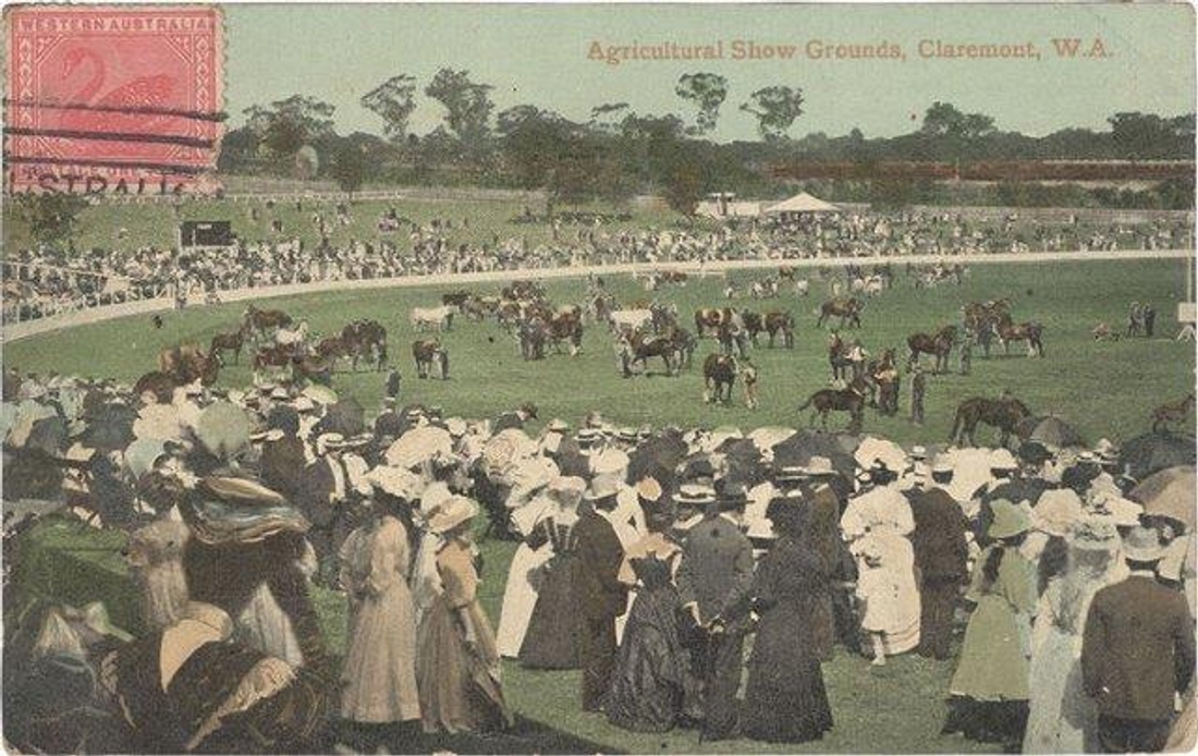 Picture Post Card of Agricultural Show Grounds - Claremont - Western Australia.