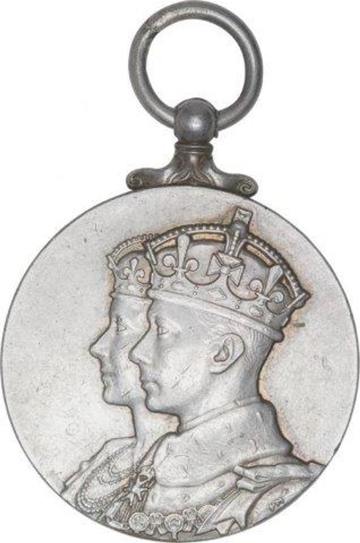 Silver Coronation Medallion of King George VI of 1937.