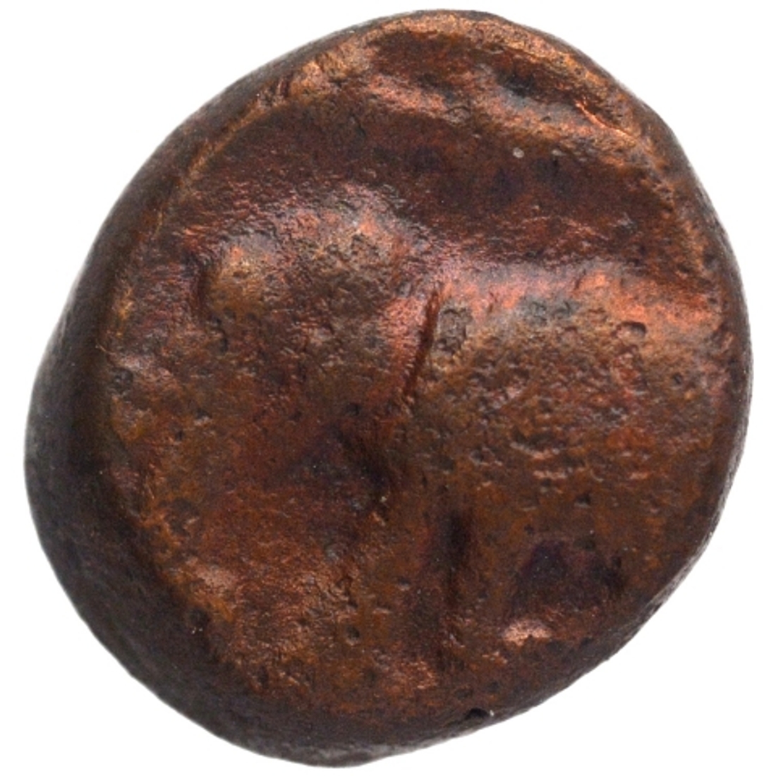 Copper Kasu Coin of  Achyutadevaraya of Tuluva Dynasty of Vijayanagara Empire