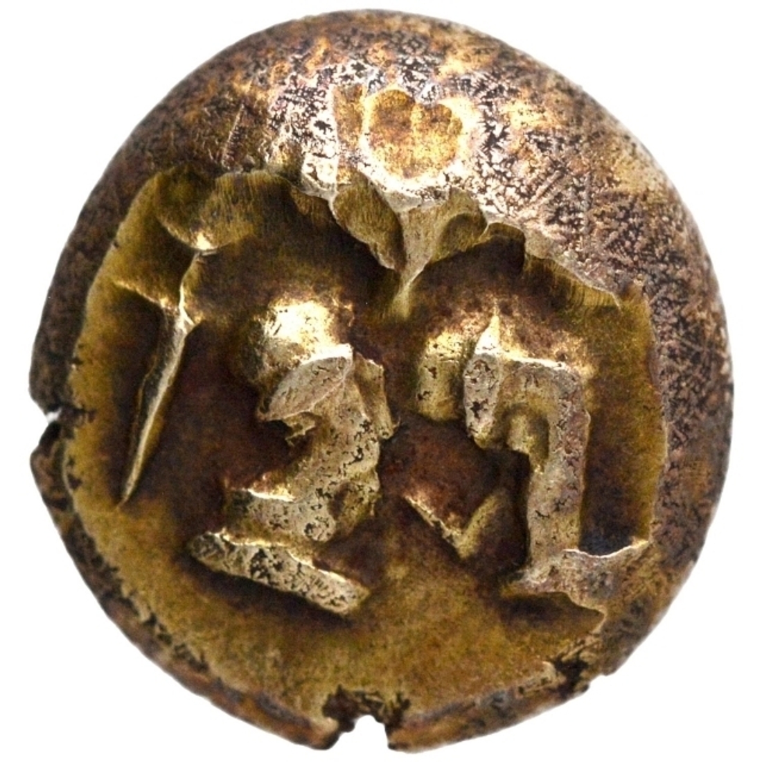 Gold Varaha Coin of Hari Hara I of Sangama Dynasty of Vijayanagara Empire.