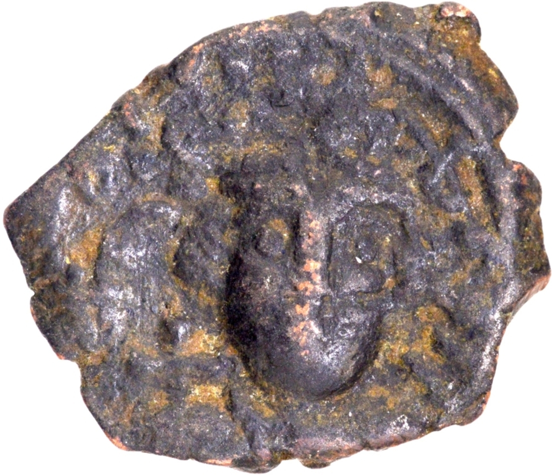 Copper Follis Coin of Maurice Tiberius of Arab Byzantine Empire.