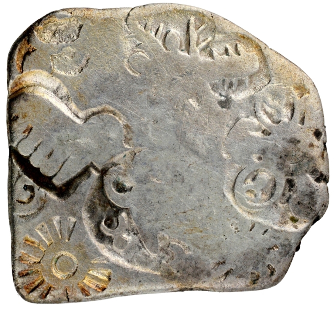 Silver Karshapana Punch Marked Coin of Magadha Janapada.