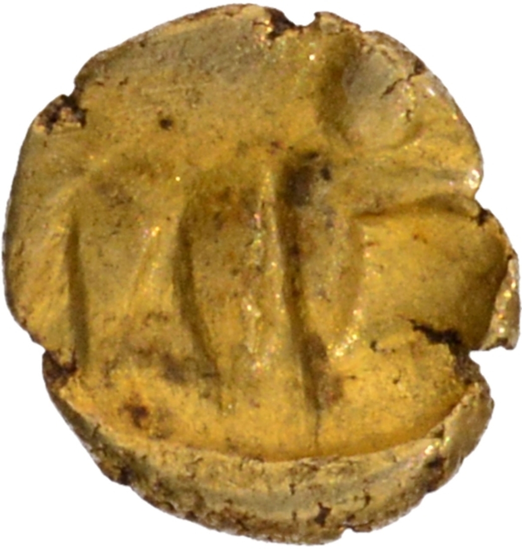 Gold Quarter Fanam Coin of Kayasthas of Kurnool.