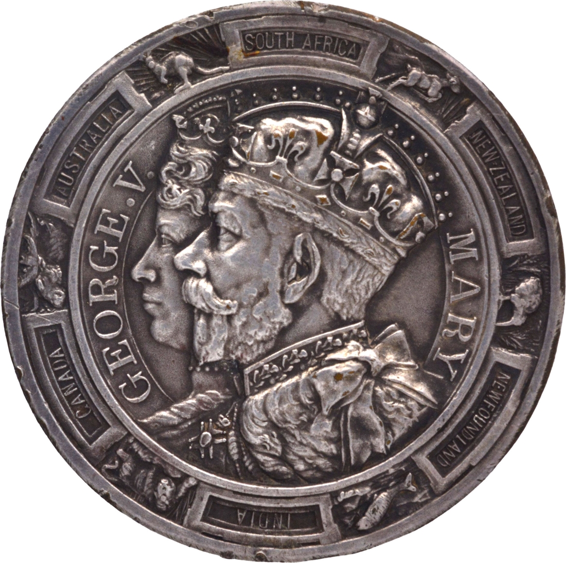 Silver Jubilee Medallion of 1935 of United Kingdom.