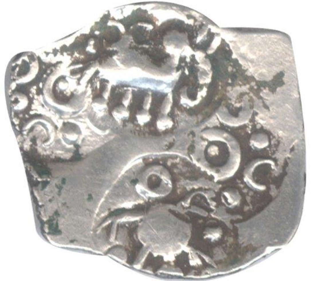 Punch Marked Silver Half Karashapana Coin of Vidarbha Janapada.