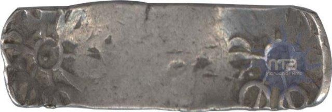 Punch marked Silver Bent bar Sha Coin of Gandhara Janpada.