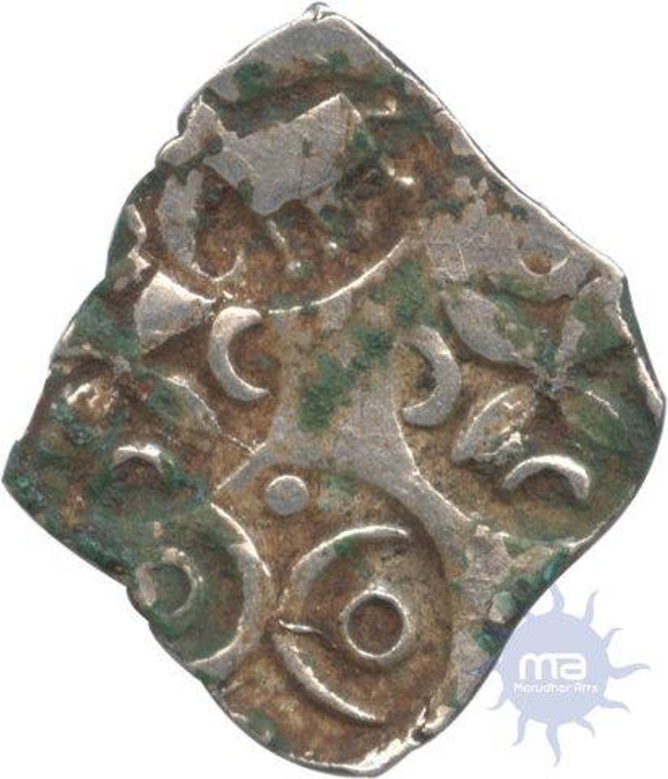 Punch Marked Silver Quarter  Karashapana Coin of  ABCC Type of  Vidarbha Janapada,