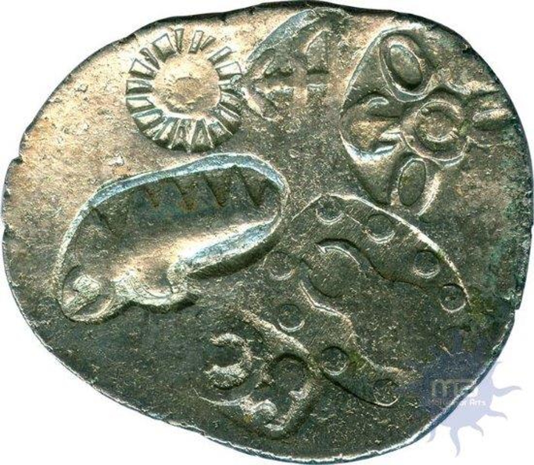 Punch Marked  Silver Karshapana Coin of Magadha Janapada.
