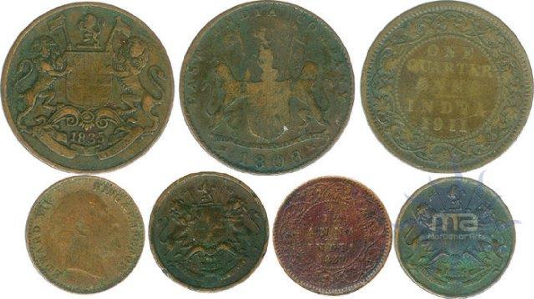 Copper Coins of Presidency and British India.