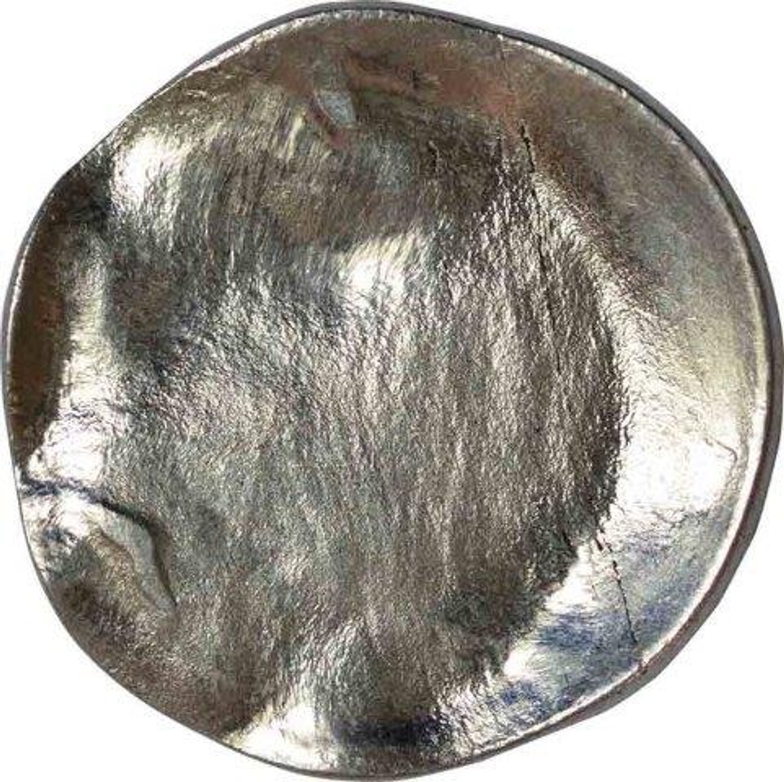 Steel Twenty five Paisa of Error coin of Republic India.
