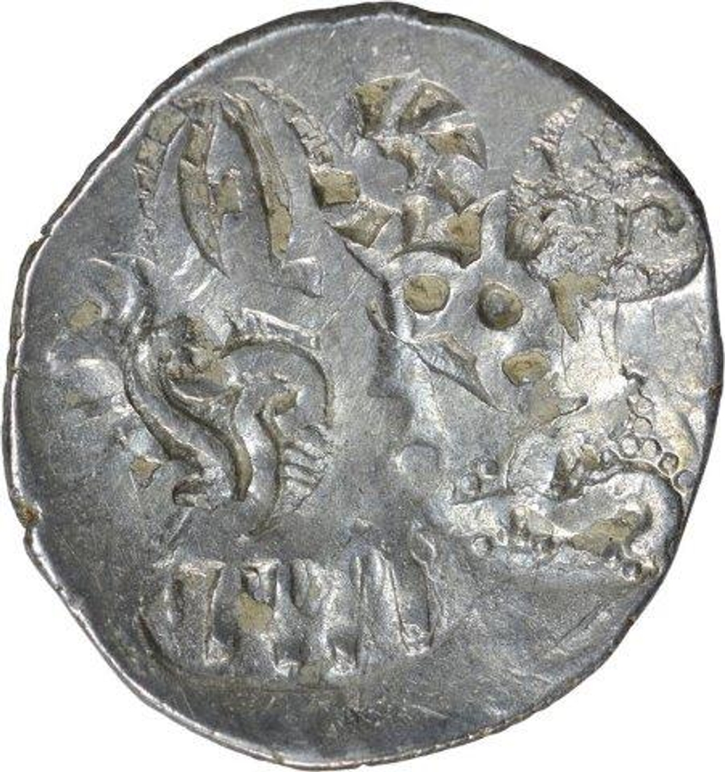 Extremely Rare Punch Marked Silver Karshapana Coin of Kosala Janapada.