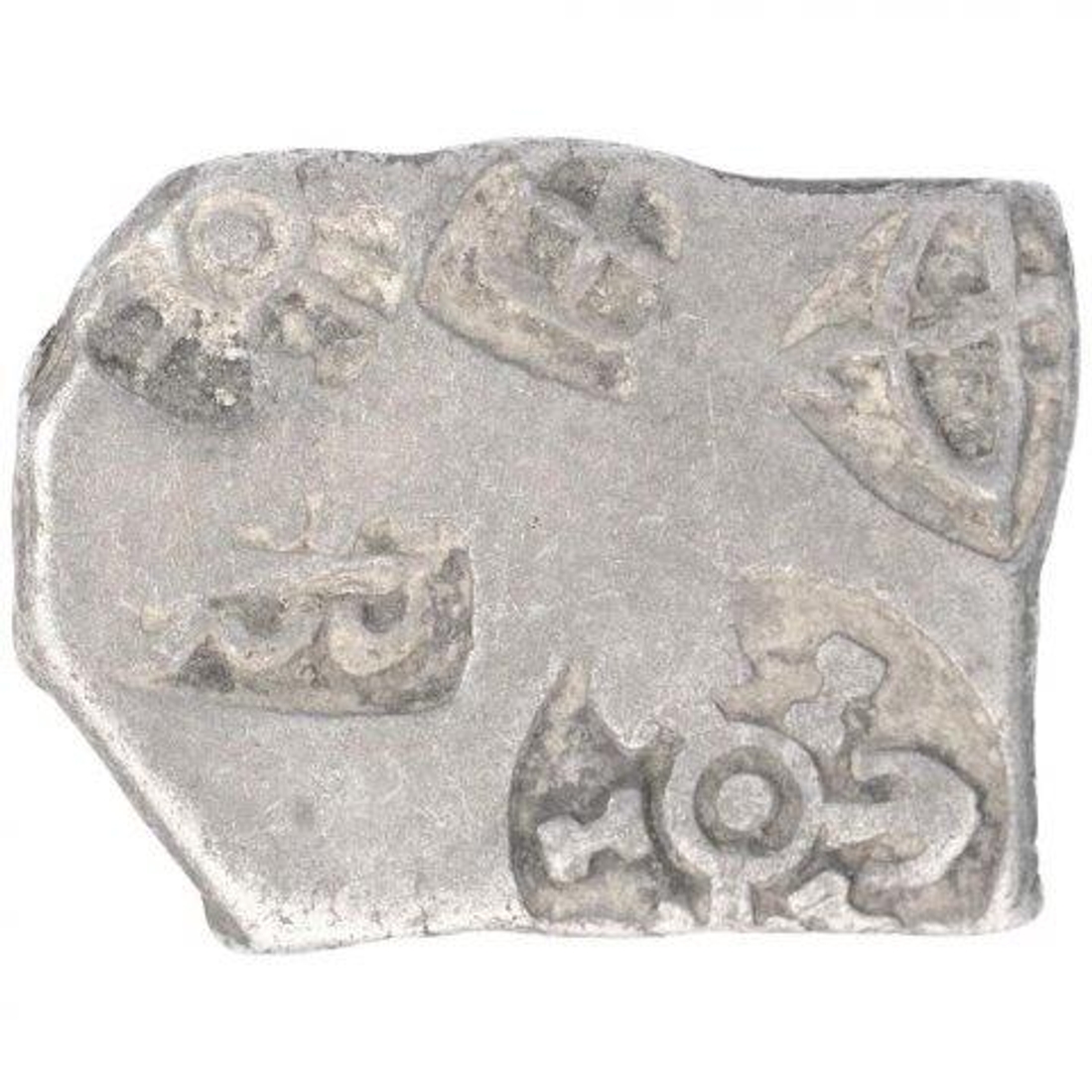 Punch Marked Silver Karshpana Coin of Maurya Dynasty.