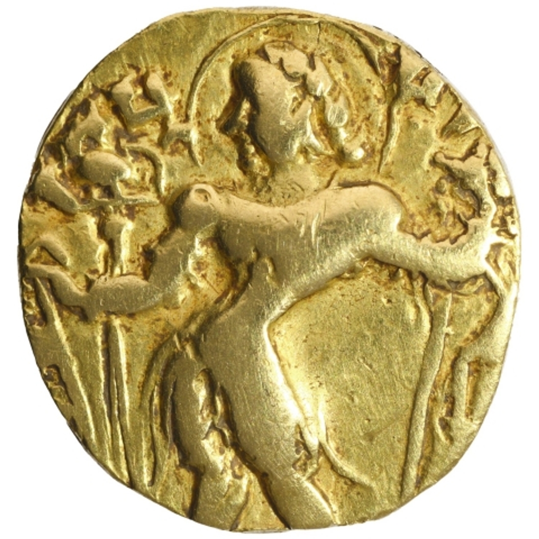 Rare Gold Dinar Coin of Kumaragupta I of Gupta Dynasty.