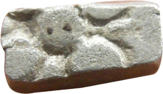 Punch marked Silver Karshapana Coin of Avanti Janapada.