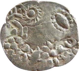 Punch Marked Silver Karshapana Coin of Kosala Janapada.