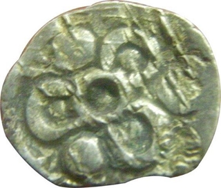 Punch Marked Silver Half Karshapana Coin of Panchala Janapada.