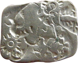 Punch Marked Silver Karshapana Coin of Magadha Janapada.