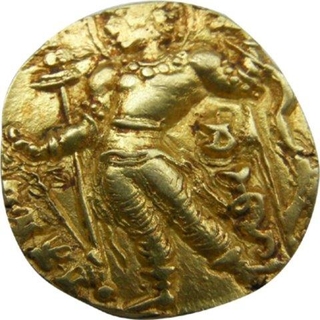 Gold Dinar Coin of Chandragupta II of Gupta Dynasty of Archer type.