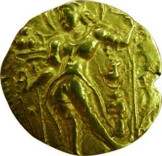 Gold Dinar Coin of Chandragupta III of Gupta Dynasty of Archer type.