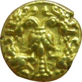 Gold Pagoda Coin of Achyutaraya of Vijayanagara Empire.