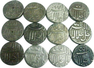 Silver Rupee Coins of Akbar all months Set.