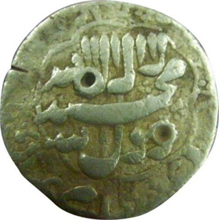 Silver Rupee Coin of Shahjahan of Ahmadabad Mint.