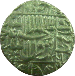 Silver Rupee Coin of Murad Baksh of Surat Mint.