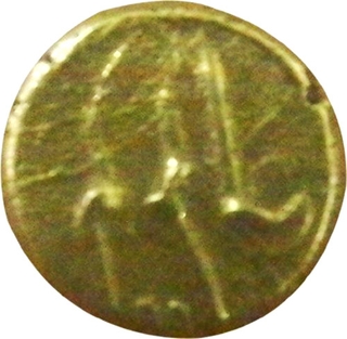 Gold Fanam of Alamgir II of  Zarab Kolar Mint.