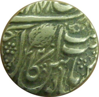 Silver Rupee Coin of Ranjit Singh of Sikh Empire.