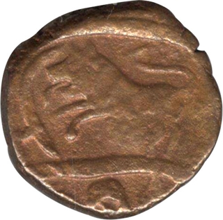 Copper Half Anna Coin of Indore State.