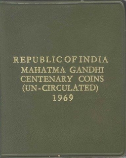 UNC Set of  Mahatma Gandhi Centenary of 1969 of Republic India.