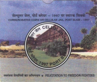 UNC Set of Cellular Jail-Port Blair of 1997 of Republic India.