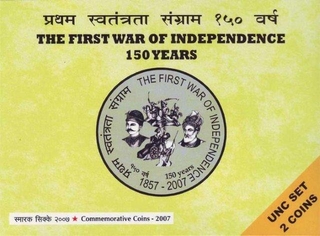 UNC Set of The First War of Independence  150 Years of Republic India.