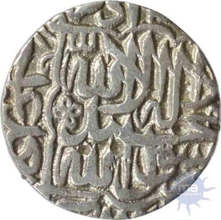 Silver Rupee of Akbar of Agra mint.