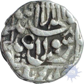 Silver Rupee of Shah Jahan of Ahmadabad Mint.