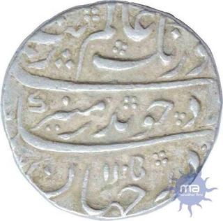  Silver Rupee of Aurangzeb Alamgir of Khambayat mint.