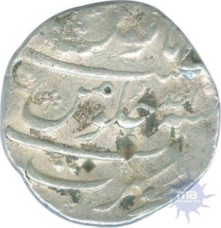 Rafi-ud-Darjat, Surat, Silver Rupee, RY ahad, some bankar marks on both sides, 11.6g, 27.53m, Very Good, Rare