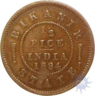 Queen Victoria, Copper 1/2 Pice, 1894.