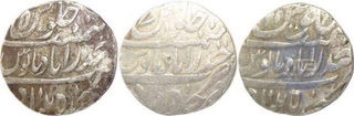 Hyderabad, Silver Rupee (3), AH 1273-1285, (KM# Y6, 2013 Edition), About Extremely Fine.