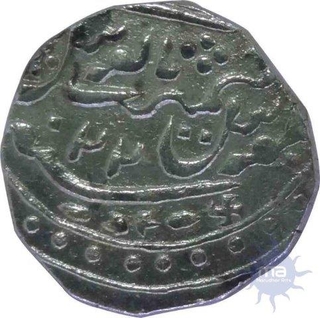 Jaisalmir, in Name of Muhhamad Shah (AD 1719-48), Silver Rupee, 22 RY (Frozen Year), Swastik Mint Mark, About Very Fine.