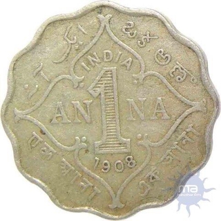 1908, King Edward VII, 1 Anna.