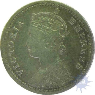 1894, Queen Victoria, Silver 1/4 Rup	ee.