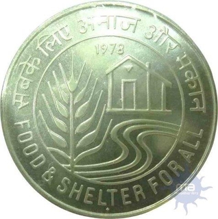 Reublic India, 50 Rupees, 1978, Food & Shelter, Bombay Mint, (RB# 69), UNC.