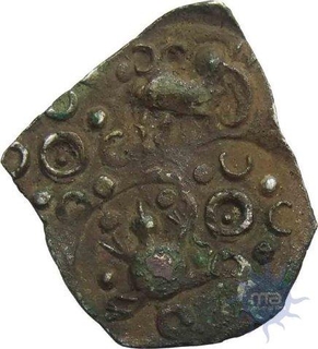 Punch Marked Silver Half Karshapana Coin of Vidarbha Janapada.