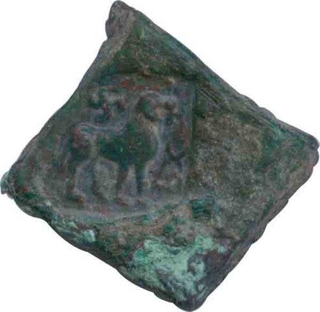 Copper Square Coin of Taxila Region of Post Mauryas.