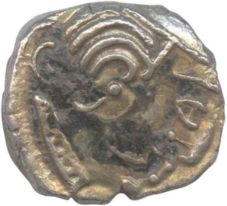 Silver Drachma Coin of Kalachuris of Mahismati.